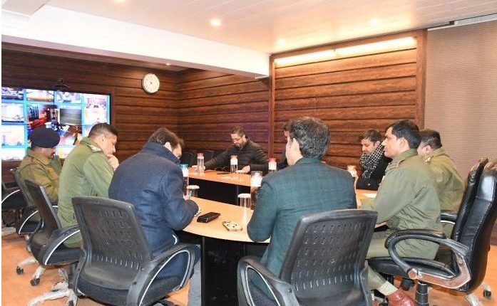 ADGP Vijay Kumar Leads Joint Session with Top Officials to Strategize Law and Order Measures Preceding Article 370 Decision