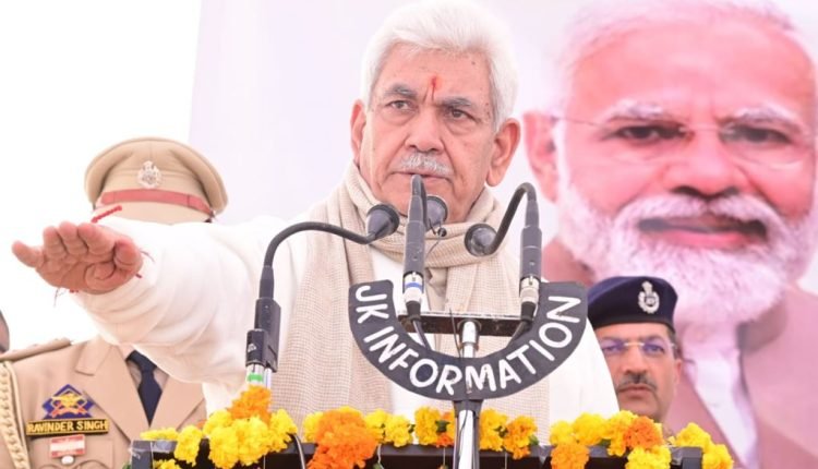 Lt Governor joins Viksit Bharat Sankalp Yatra at Ballian Panchayat in Udhampur