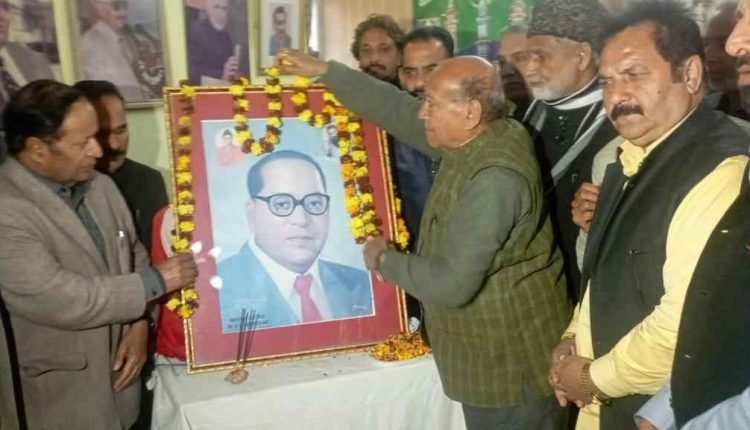 NC pays floral tributes to Dr B.R Ambedkar on his 67th death anniversary   