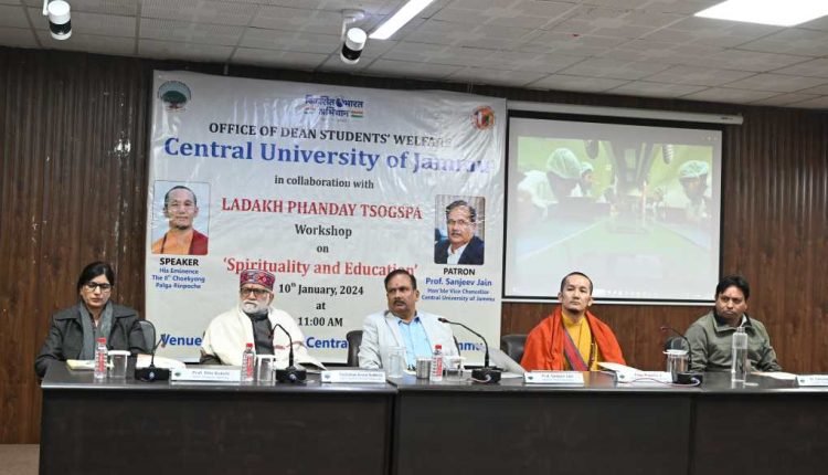 Central University Jammu Hosts Workshop on “Spirituality and Education”