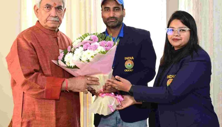 Indian Divyang Cricket Team Captain calls on Lt Governor