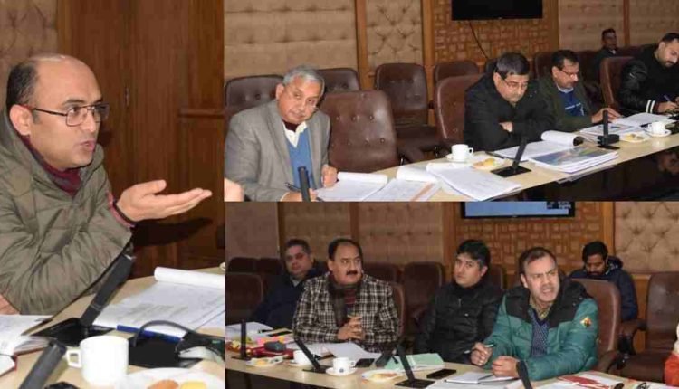 Bhupinder Kumar reviews implementation of PMGSY in J&K