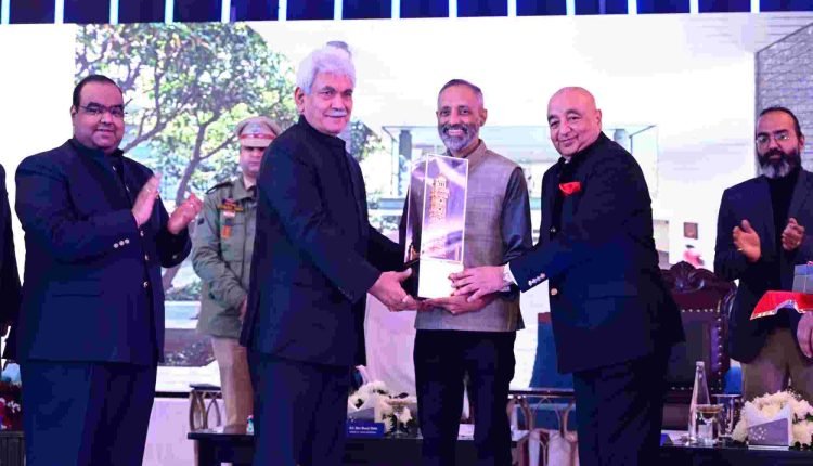 Lt Governor felicitates winners of JK Cement's Architect of the Year Award at Jammu