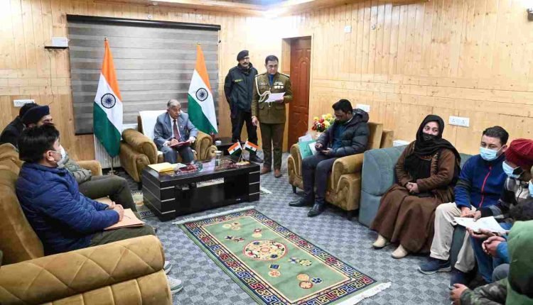 Various delegations from Kargil called on Lieutenant Governor Brig (Dr) BD Mishra