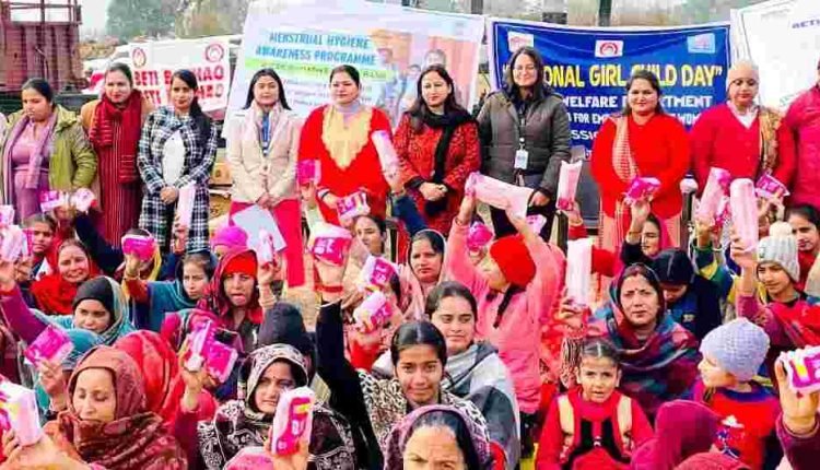 Awareness event on Menstrual Hygiene held at Panchayat Glar of Samba district