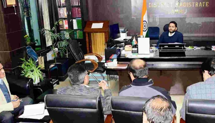 DC Jammu devices SOPs for utility relocation to facilitate smooth execution of Dev works