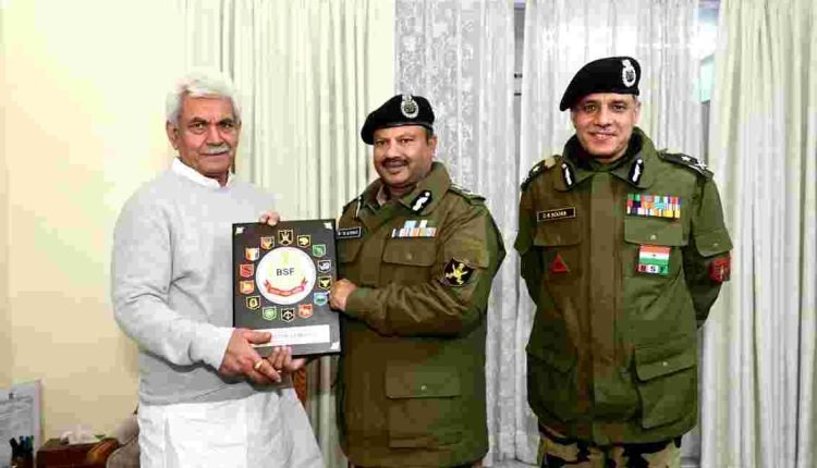 BSF Director General Meets Lieutenant Governor Manoj Sinha at Raj Bhawan