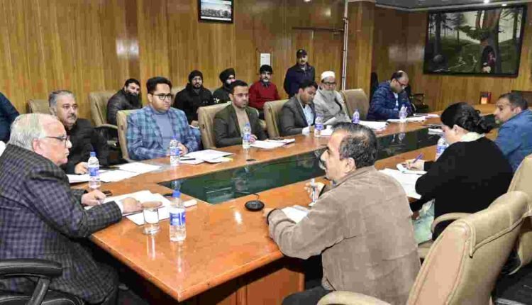 SEC Sharma discusses Panchayat Electoral Roll Revision in J&K