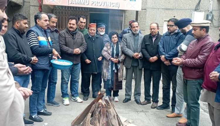 Lohri celebrated at Sher-e-Kashmir Bhavan; NC prays for peace, tranquility