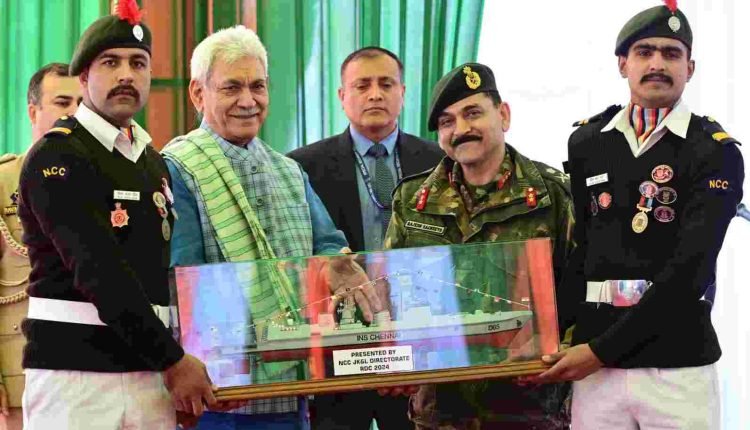 Lt Governor interacts with NCC cadets who participated in Republic Day Parade in New Delhi