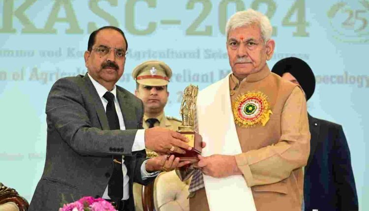 J&K has diverse agro-climatic zones which provide ample scope of adopting farm-level diversifications: LG Sinha