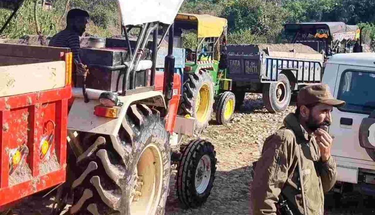 2 JCBs among 09 vehicles seized for illegal mining in Kathua