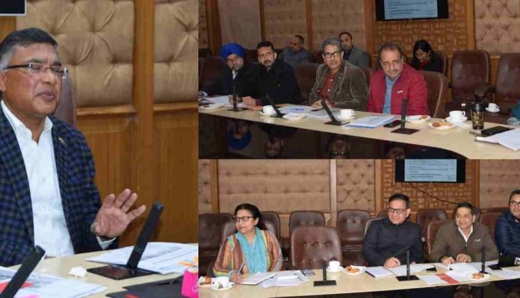 Shailendra Kumar reviews annual plan for HADP projects, pilot projects of SKUAST