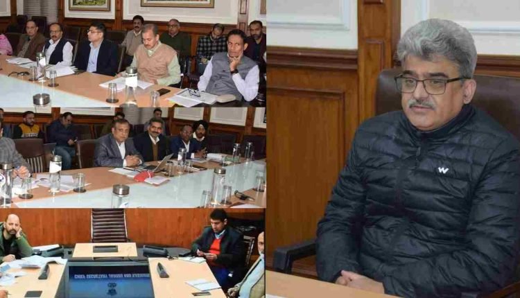 Chief Secretary takes stock of the solarisation mission