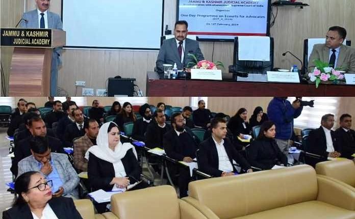 JK Judicial Academy conducts one-day training programme on 'eCourts' for advocates  in Jammu Province