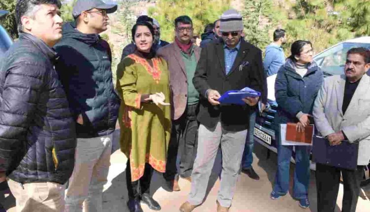 Secretary PWD conducts extensive tour of Sudh Mahadev, Mantalai areas of Udhampur district