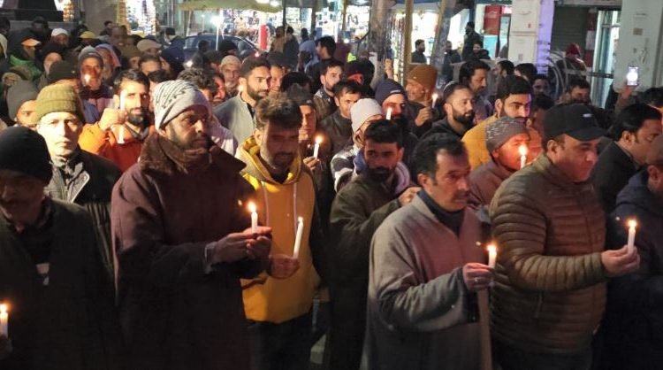 Civil Society B'la holds candle March against Target Killings