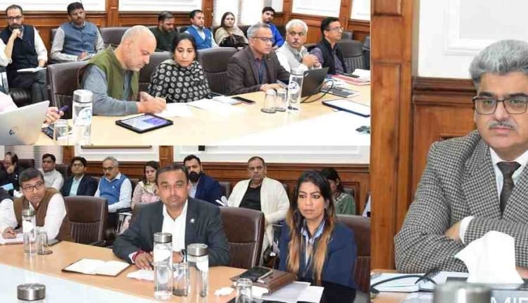 Chief Secretary Atul Dulloo reviews key developmental projects of Housing Deptt