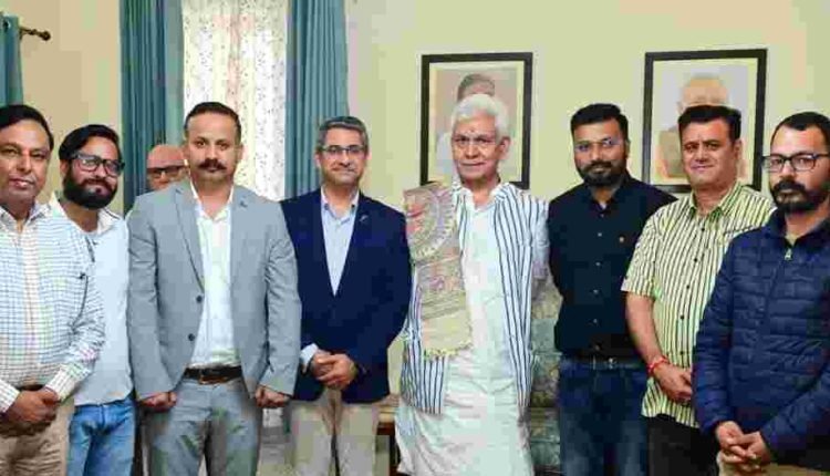 Representatives of Kashmiri Pandit organisations call on Lt Governor