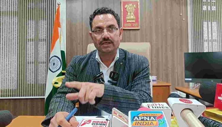 District Election Officer Rajouri addresses press briefing regarding preparations for Lok Sabha Elections 2024