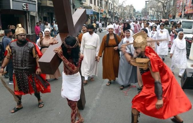 A Profound Tribute: Impressive Procession by Jammu and Kashmir Joint Churches Fellowship in Commemoration of Good Friday and Easter