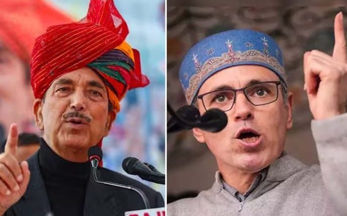 Omar Abdullah Challenges Ghulam Nabi Azad to Direct Contest in LS Polls: A Clash of Political Titans in J&K's Electoral Arena
