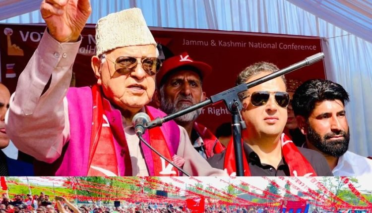 NC eyesore of anti Kashmir forces: Dr Farooq Abdullah 