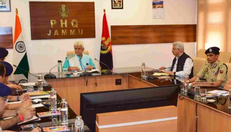 Lt Governor chairs a high-level security review meeting