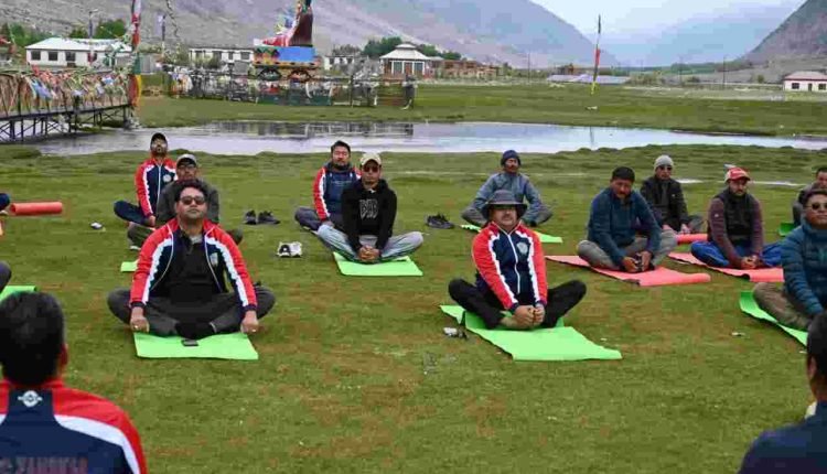10th International Yoga Day celebrated at Sani Lake Zanskar