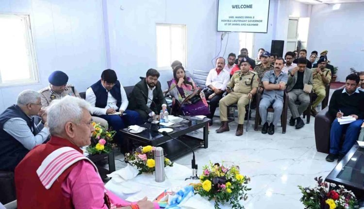 Lt Governor Sinha Leads Comprehensive Review of Amarnath Yatra Arrangements at Baltal Base Camp