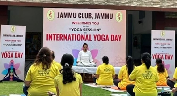 Jammu Club celebrates International Yoga Day with great enthusiasm