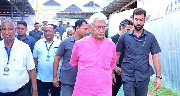 Shri Amarnath Ji Yatra 2024: Lt Governor inspects facilities for pilgrims at Yatra transit camp Pantha Chowk