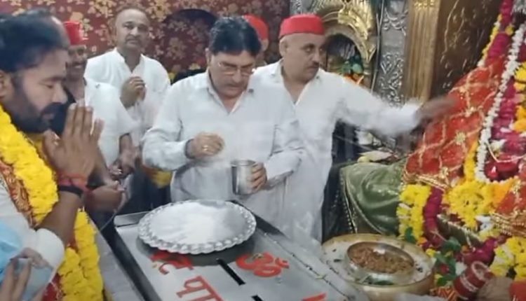 Union Minister Reddy Seeks Divine Blessings at Bawe Wali Mata Temple for Peaceful J&K Elections