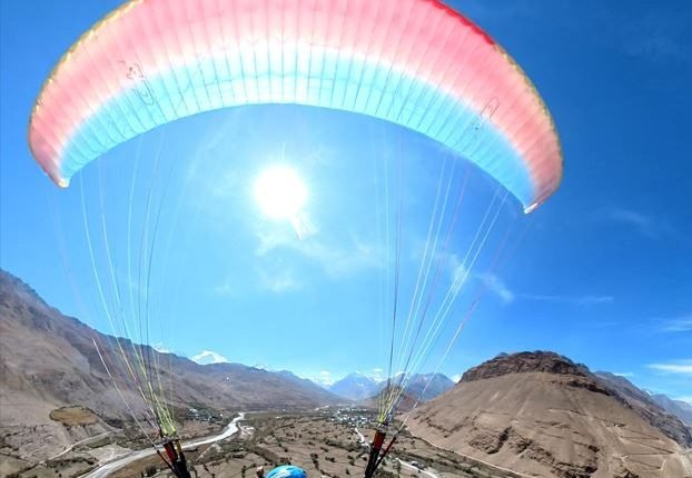 Paragliding trial held successfully in Suru Valley