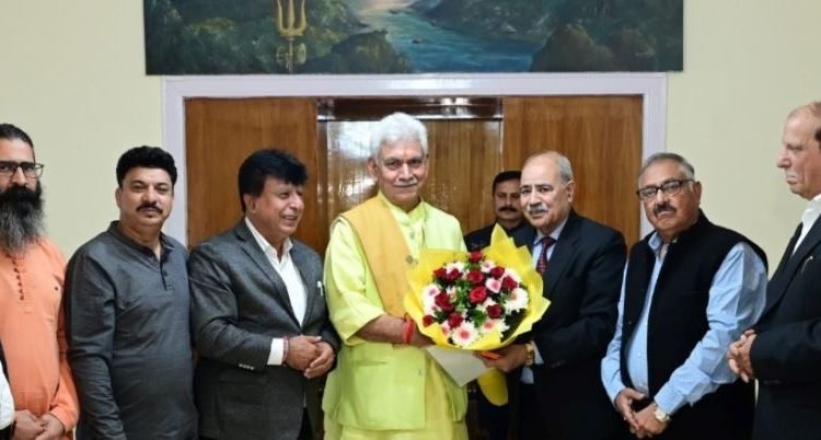 Pandit Prem Nath Bhat Memorial Trust, Minority Employees Meet LG Manoj Sinha to Raise Key Issues