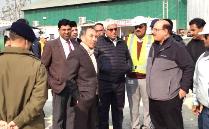 Chief Justice visits site for new High Court Complex at Rakh-I-Gund Aksha, Bemina