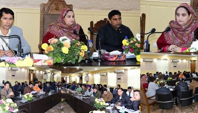 DDC Ganderbal Chairperson Nuzhat Ishfaq Pushes for 100% Completion of Development Targets in Review Meeting