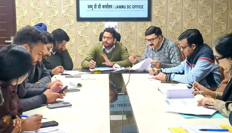 DC Jammu reviews progress of development works under CAPEX