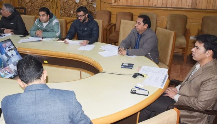 Div Com Kashmir reviews functioning of PHE Schemes