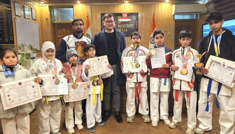 Baramulla’s young Karate stars shine bright at National stage