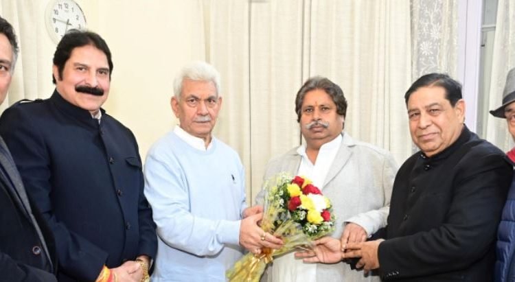 High-level Cong delegation meets Lt Governor Manoj Sinha