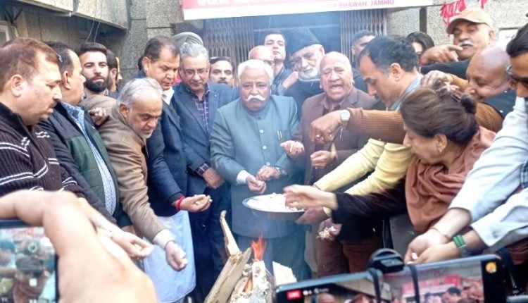 Lohri celebrated at Sher-e-Kashmir Bhavan; NC prays for peace, tranquility