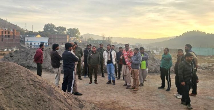 In a concerted effort to curb illegal mining activities and ensure the preservation of the natural environment, a team led by the District Mining Officer (DMO)