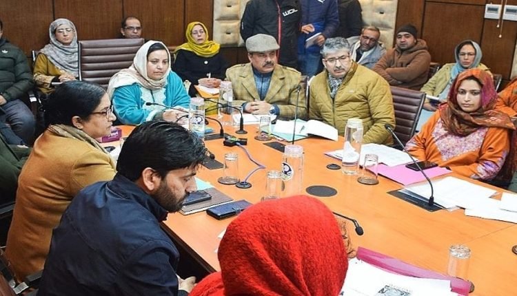 Sakeena Itoo reviews functioning of H&ME department in Srinagar, Budgam, Ganderbal, Pulwama districts