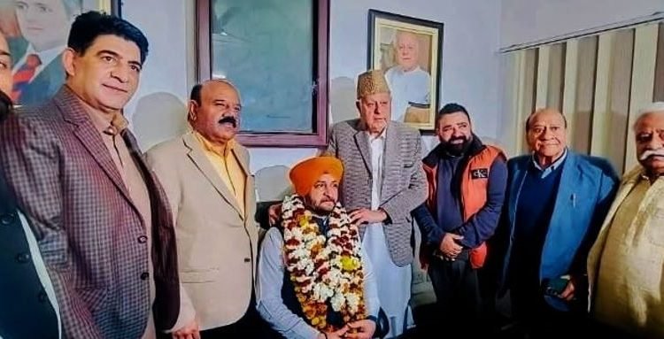 Dr. Farooq Abdullah appoints Sardar Tejinder Pal Singh Aman as Provincial President Jammu Province of JKNC Youth Wing.