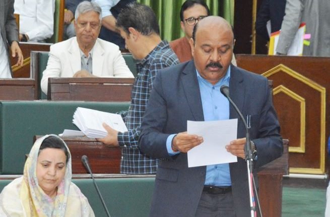 Deputy Chief Minister Tables Bill to Amend J&K GST Act, 2017