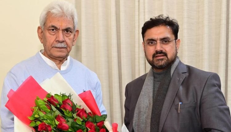 Minister Satish Sharma invites LG Manoj Sinha to Khelo India Winter Games 2025 in Gulmarg