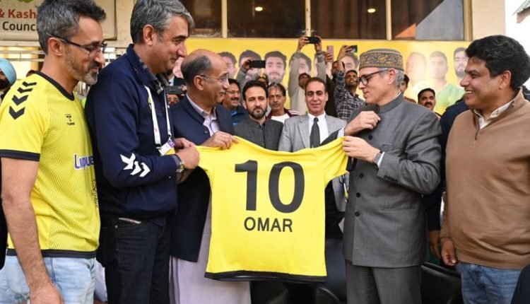 Chief Minister Omar Abdullah attends I-League match at TRC Ground