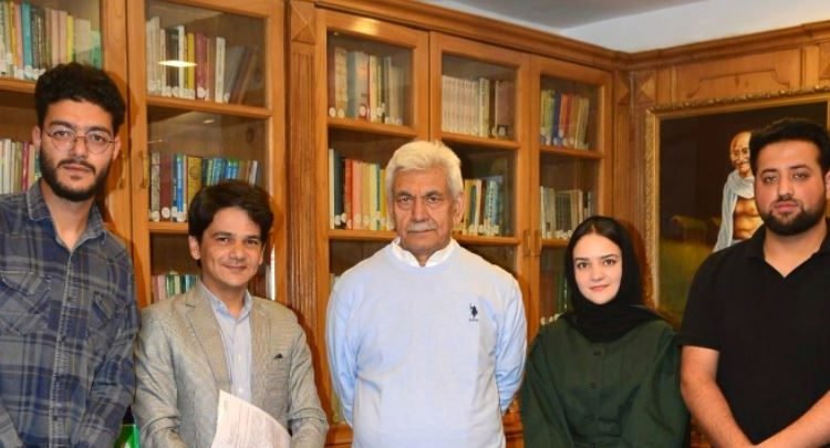 Kashmir Road Safety Foundation Delegation Meets LG Manoj Sinha, Highlights Key Initiatives