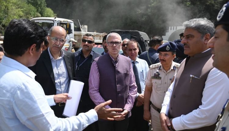 CM Omar Abdullah revisits Ramban, Commands relief ops for second straight day